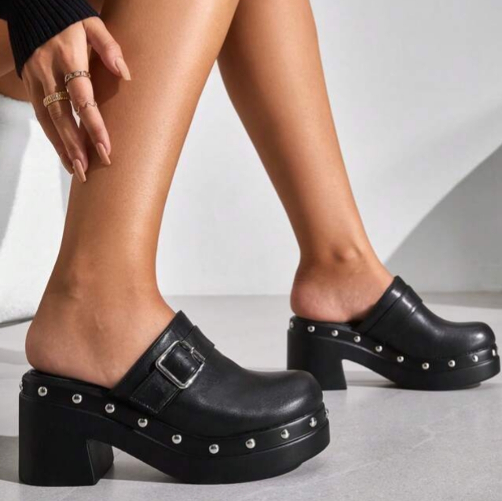 Studded Clog Platform - image 2